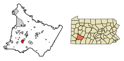 Westmoreland County Pennsylvania Incorporated and Unincorporated areas New Stanton Highlighted